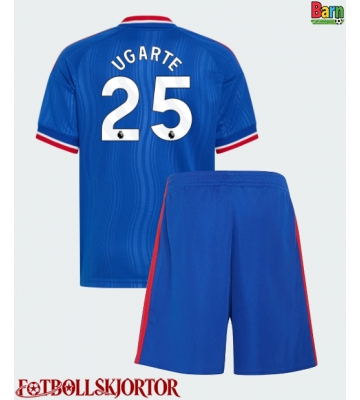Manchester United Manuel Ugarte #25 Borta Kläder Barn 2026-27 Kortärmad (+ Korta byxor)